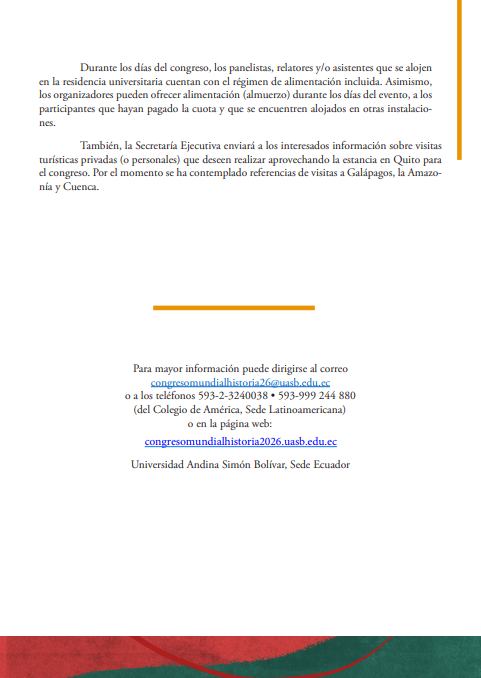 II Congreso Mundial Latinoamericano de Ciencias Históricas