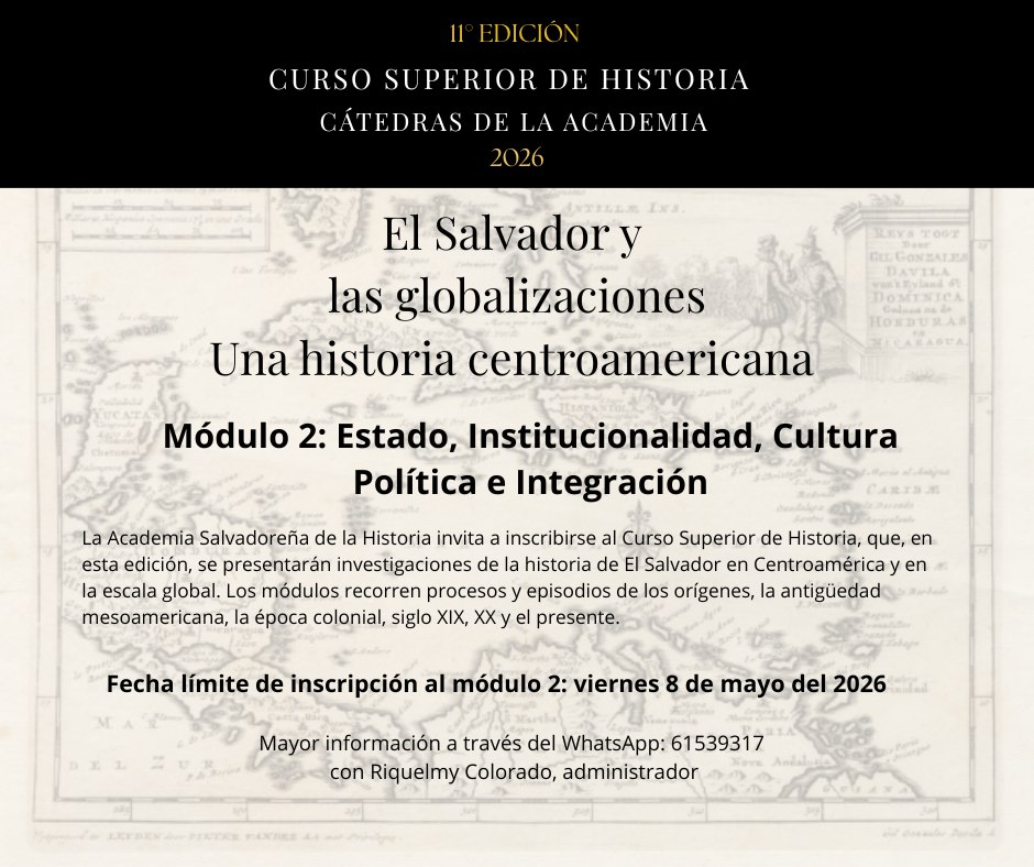 Curso Superior de Historia, Cátedras de la Academia, 11° Edición, 2026.