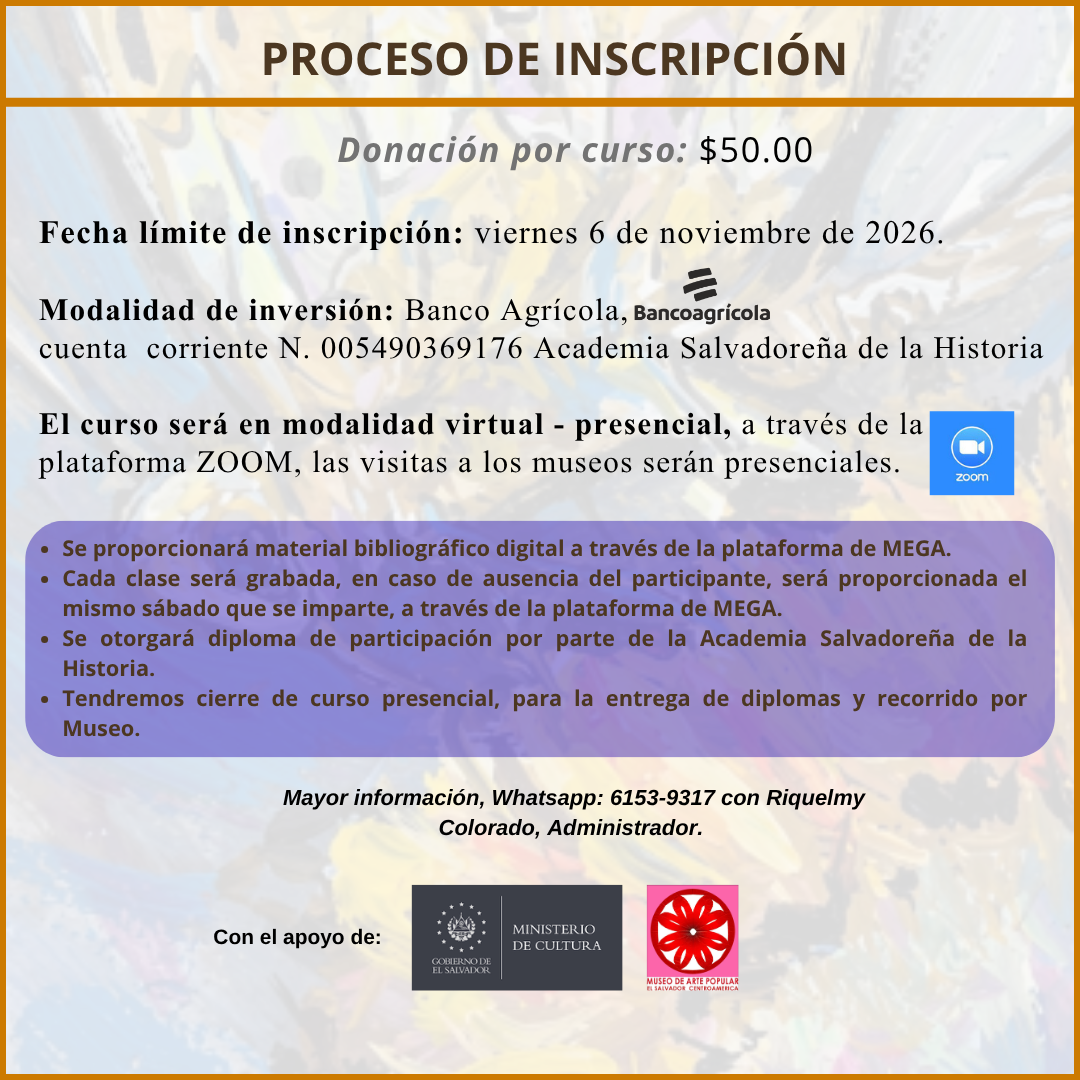 Curso de Patrimonio Cultural y Memoria, 4° Edición, 2026